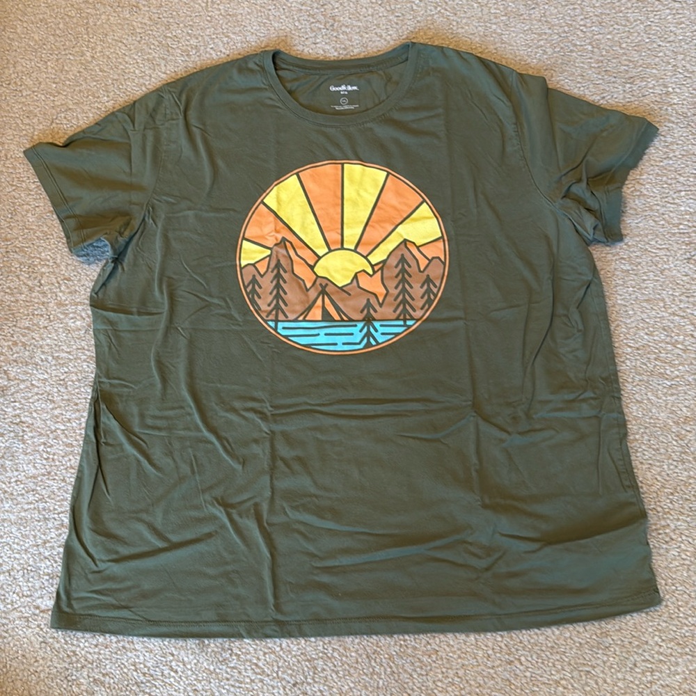 Goodfellow and Co Green Sunshine T-shirt